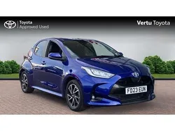 Blue Used 2023 Toyota Yaris Hybrid Design Hatchback | £17,291 (Fair price)
