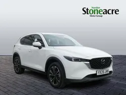White New 2025 Mazda CX-5 Exclusive-Line SUV | £28,895 (A bit pricey)