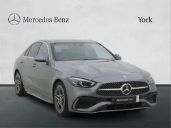 Grey Used 2022 Mercedes C220 AMG line Sedan | £25,995 (Fair price)