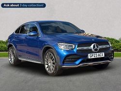 Blue Used 2023 Mercedes GLC220 AMG Line Premium Coupe | £36,399 (Expensive)