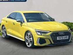 Yellow Used 2021 Audi S3 Comfort Sedan | £28,535 (Fair price)