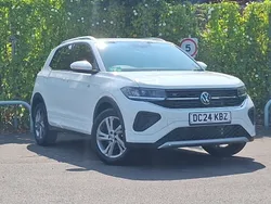 White New 2024 VW T-Cross R-line SUV | £25,498 (Good price)