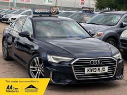 Blue Used 2019 Audi A6 S-Line Sedan | £14,975 (Fair price)