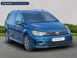 Blue Used 2018 VW Touran R-line MPV | £18,521