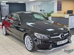 Black Used 2017 Mercedes C200 AMG line Coupe | £14,495 (A bit pricey)
