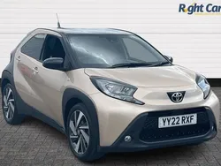 Beige/black Used 2022 Toyota Aygo Hatchback | £12,699 (Fair price)