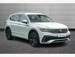 White Used 2024 VW Tiguan Allspace R-line SUV | £35,195 (Expensive)
