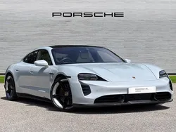 Ice grey Used 2021 Porsche Taycan Sedan | £67,950 (Fair price)