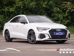White Used 2021 Audi A3 S-Line Sedan | £19,299 (Fair price)