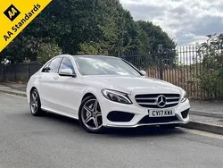 White Used 2017 Mercedes C250 AMG line Sedan | £13,995 (Fair price)