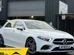 White Used 2018 Mercedes A200 AMG Line Premium Hatchback | £16,490 (Fair price)