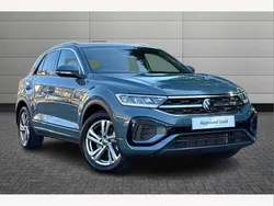Petrol blue Used 2024 VW T-Roc R-line SUV | £27,995 (Fair price)