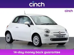 White Used 2019 Fiat 500 Lounge Hatchback | £8,059 (Fair price)
