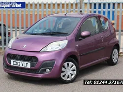Mauve/purple Used 2012 Peugeot 107 Active Hatchback | £2,500 (Fair price)
