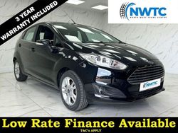 Black Used 2015 Ford Fiesta Zetec Hatchback | £5,995 (Fair price)