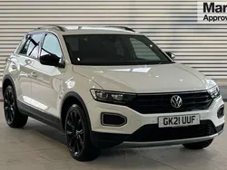 Pure white Used 2021 VW T-Roc Black Edition SUV | £18,826 (Fair price)