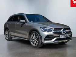 Silver Used 2019 Mercedes GLC300 AMG Line Premium Estate | £24,590 (A bit pricey)