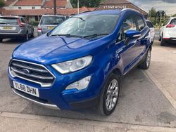 Blue Used 2018 Ford Ecosport Titanium SUV | £8,495 (Fair price)