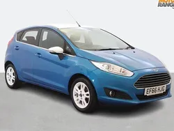 Blue Used 2016 Ford Fiesta Zetec Hatchback | £6,895 (Fair price)
