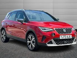 Desire red with grey roof Used 2024 Seat Arona Xperience Lux SUV | £18,495 (Fair price)