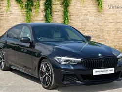 Black Used 2022 BMW 520 M Sport | £31,384 (Fair price)