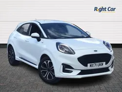 Frozen white Used 2021 Ford Puma Gen-E ST-Line SUV | £13,499 (Fair price)