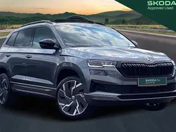 Graphite grey metallic Used 2024 Skoda Karoq SportLine SUV | £25,900 (Fair price)