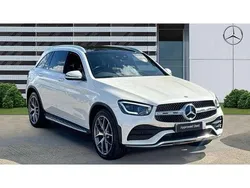 White Used 2020 Mercedes GLC300 AMG Line Premium SUV | £30,512 (Fair price)