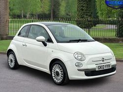 White Used 2012 Fiat 500 Lounge Hatchback | £2,295 (Fair price)