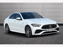 White Used 2024 Mercedes C43 AMG Premium Plus Sedan | £50,990 (Fair price)