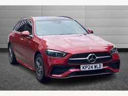 Patagonia red Used 2024 Mercedes C300e AMG Line Premium Plus Estate | £42,750 (Fair price)