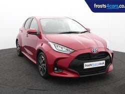 Red Used 2023 Toyota Yaris Hybrid Design Hatchback | £17,395 (Fair price)