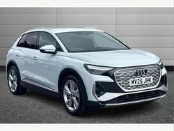 Glacier white Used 2025 Audi Q4 e-tron S-Line SUV | £33,990 (Super price)