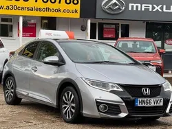 Silver Used 2016 Honda Civic SR Hatchback | £6,575 (Fair price)