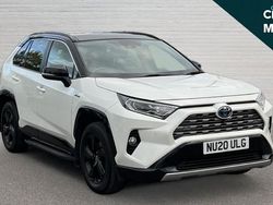Black/white Used 2020 Toyota RAV4 Hybrid SUV | £25,956 (Fair price)