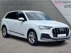 White Used 2020 Audi Q7 S-Line SUV | £34,988 (Fair price)
