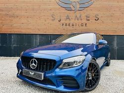Blue Used 2019 Mercedes C220 AMG line Sedan | £17,990 (Fair price)