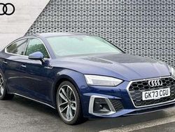 Blue Used 2023 Audi A5 Sportback S-Line Hatchback | £28,698 (Fair price)