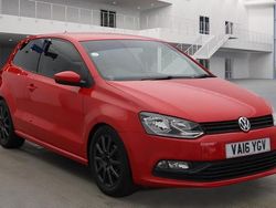 Red Used 2016 VW Polo Match Hatchback | £7,494 (Fair price)