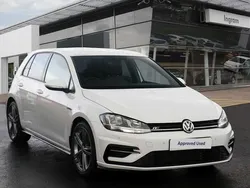 White Used 2019 VW Golf VII R-line Hatchback | £14,850 (Expensive)