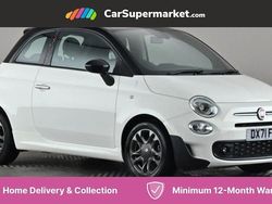 White/black Used 2021 Fiat 500 Hatchback | £10,697 (Fair price)