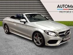 Silver Used 2017 Mercedes C220 AMG line Cabriolet | £14,890 (Fair price)