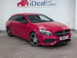 Red Used 2017 Mercedes CLA200 Shooting Brake AMG line Estate | £11,990