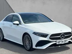 White Used 2024 Mercedes A200 AMG Line Premium Plus Sedan | £29,434 (Expensive)