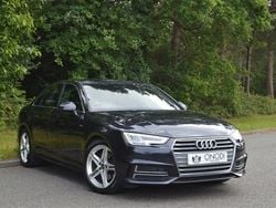 Blue Used 2017 Audi A4 S-Line Sedan | £13,495 (Fair price)