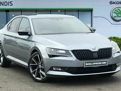 Grey Used 2018 Skoda Superb SportLine Hatchback | £15,490 (Fair price)