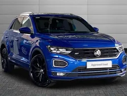 Blue Used 2021 VW T-Roc R-line SUV | £20,495 (Fair price)
