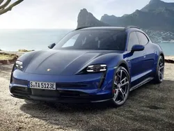 Gentian blue metallic Used 2024 Porsche Taycan 4S Cross Turismo Sedan | £69,990 (A bit pricey)