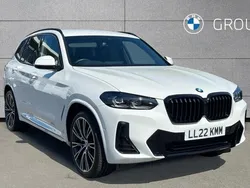 White Used 2022 BMW X3 M Sport SUV | £37,990 (Fair price)