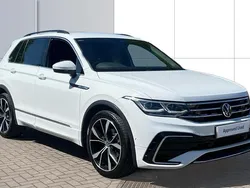 White Used 2021 VW Tiguan R-line SUV | £25,521 (Fair price)